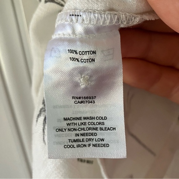 NWT Men’s 100% Cotton Palm Tree Print Short Sleeve Collared Button Shirt (Small) - Picture 8 of 8